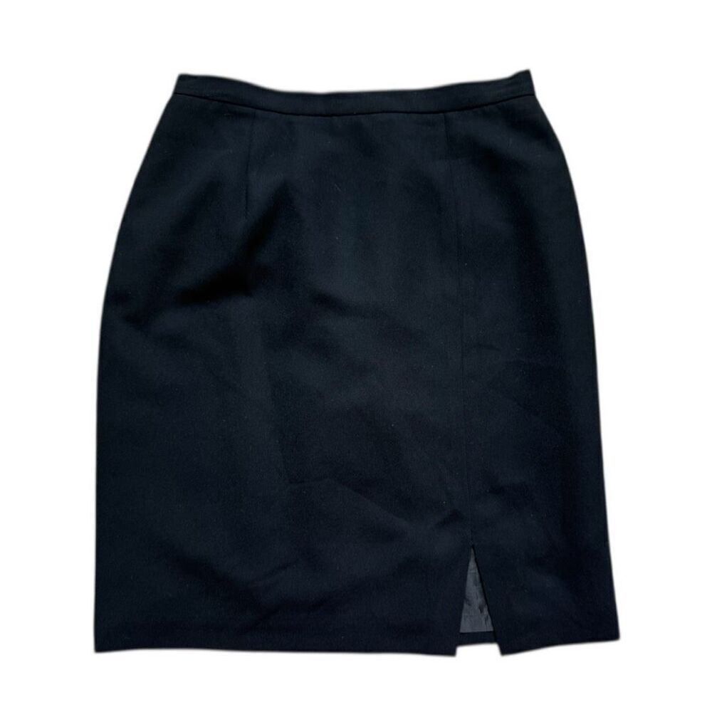 Womens Vintage Worthington Black SlitβLeg Chic Mini Skirt - Sz 8 Petite 8P